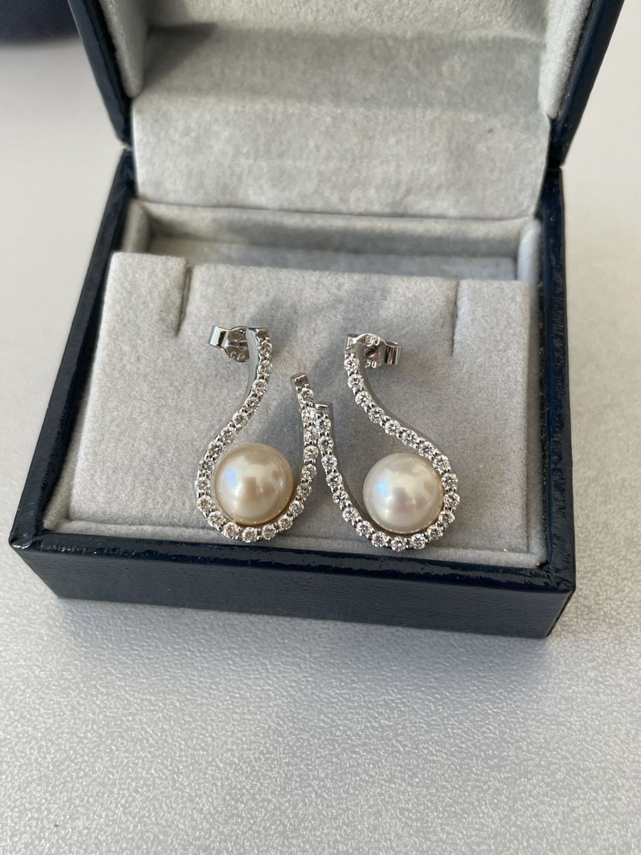 Bucherer Orecchini pendenti & Orecchini a lobo: Brillant Ohrstecker Weissgold 750 – Nuovo (secondo la descrizione) da Siebnen venduto da Starlauf 3