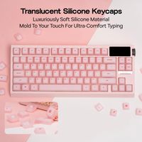 EPOMAKER AegisSil 113 Silicone Keycaps Cherry Profile Pink