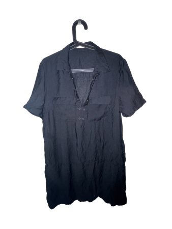 Mango Kleid schwarz mit Taschen – Grösse XL