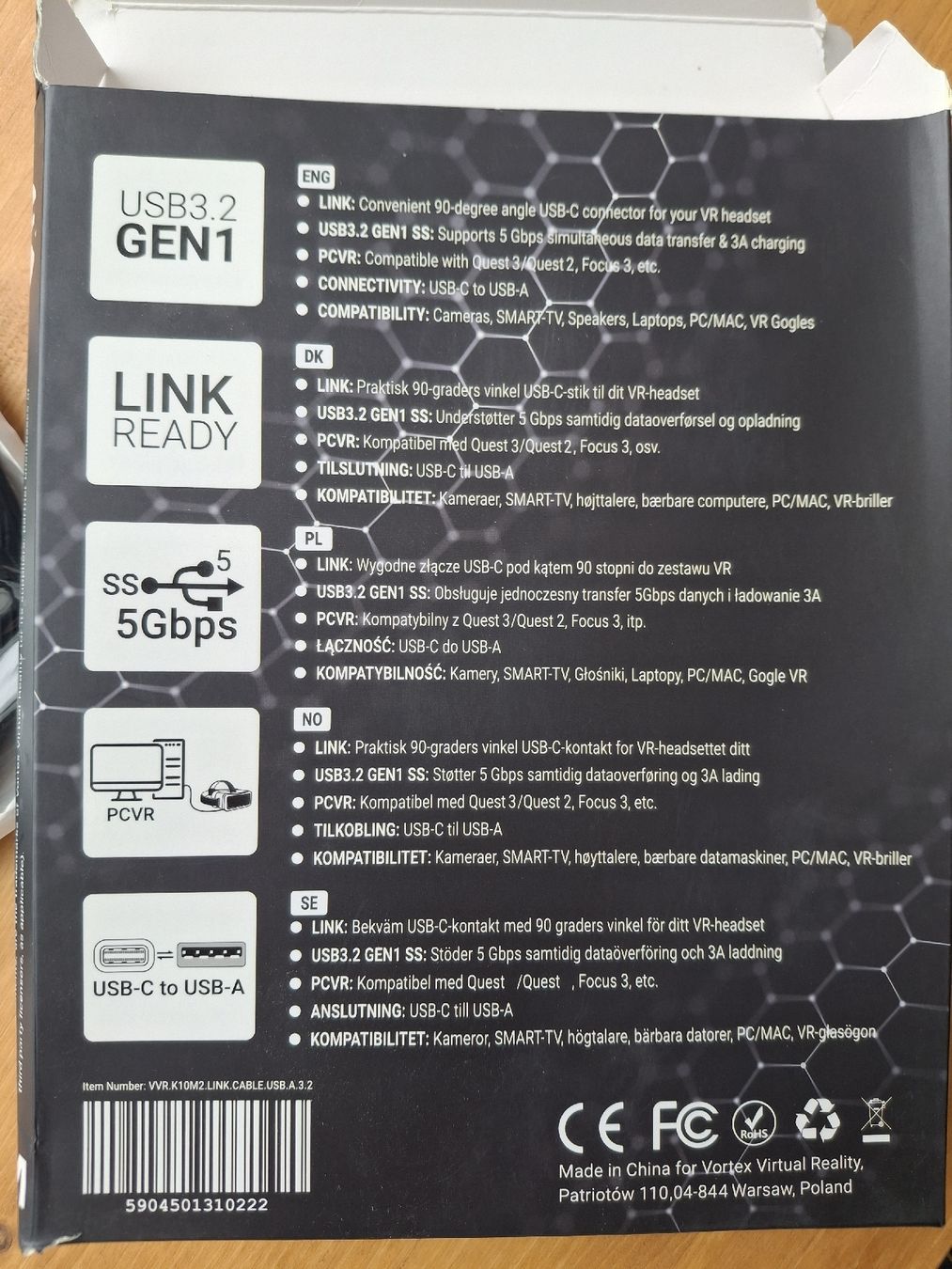 Kabel: Link Usb A - Usb C 3.2 Gen  High Speed 10 meter Kabel – Neu (gemäss Beschreibung) aus Grindelwald von rubi9 2