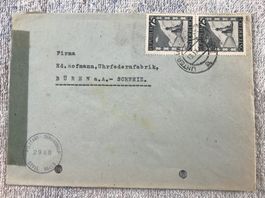 ANTIKER BRIEFUMSCHLAG MILITARY CENSORHIP
