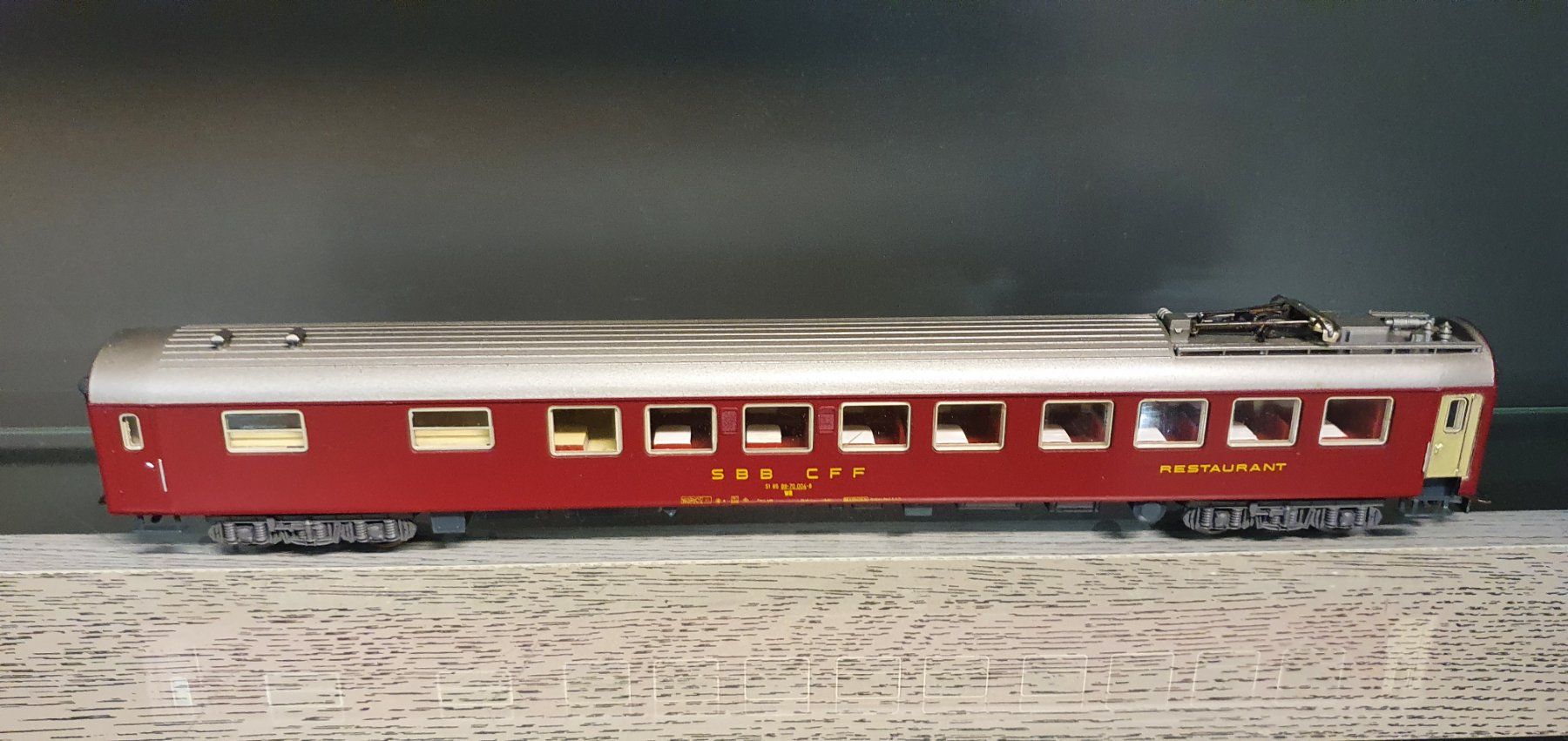 Liliput Modellini di ferrovie: LILIPUT:DC: SBB RIC SPEISEWAGEN ROT – Usato da Biglen venduto da taunus82 1