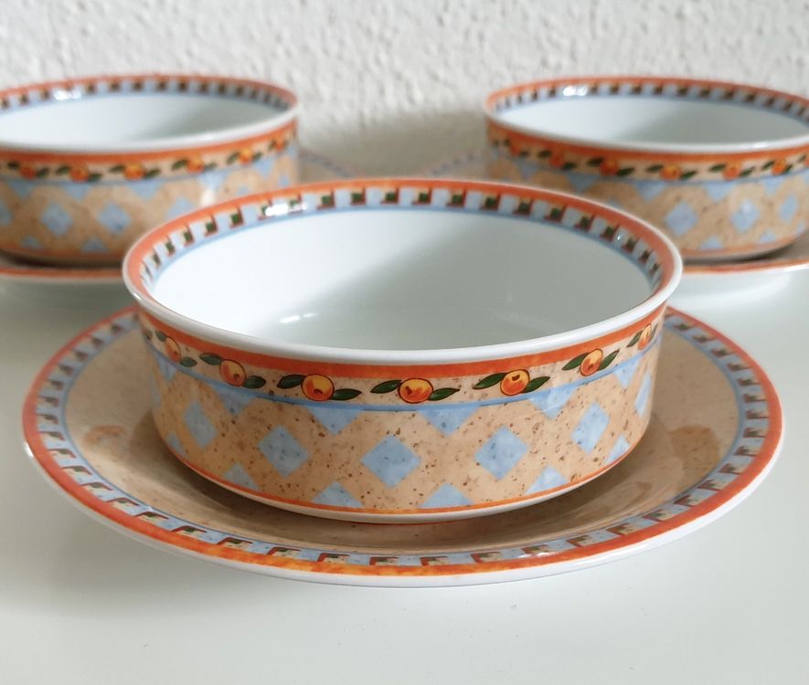 Suppenschüsseln Set 6-teilig Oliv Mit Löffel - Mehrweggeschirr Für Picknick Und Camping