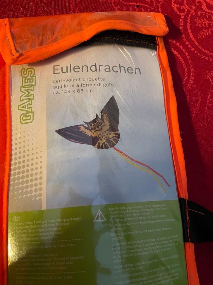 Spiele: NEU Eulendrachen Drache 148 x88 cm – Neu und originalverpackt aus Bergdietikon von antovale