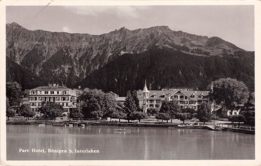 Bönigen BE // 1935 Parc Hotel & Hotel Bellerive Brienzersee (Gebraucht ...