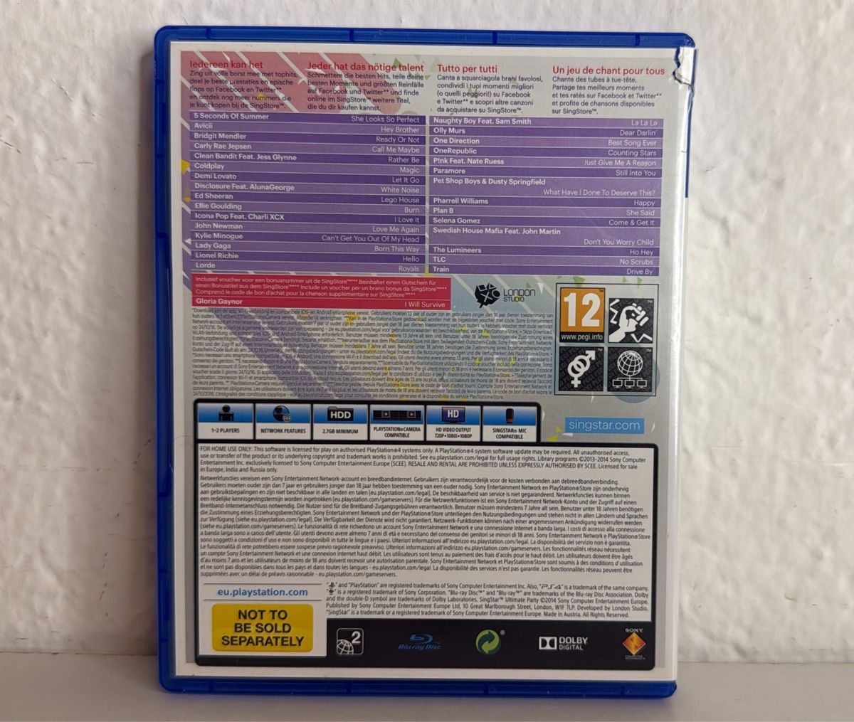 Sony Spiele: Singstar Ultimate Party PS4/PS5 Game disc and case – Gebraucht aus Ehrendingen von bubulence 1