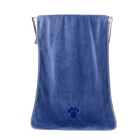 Mikrofaser Handtücher für Hunde und Katzen 2 er-Set BLAU
