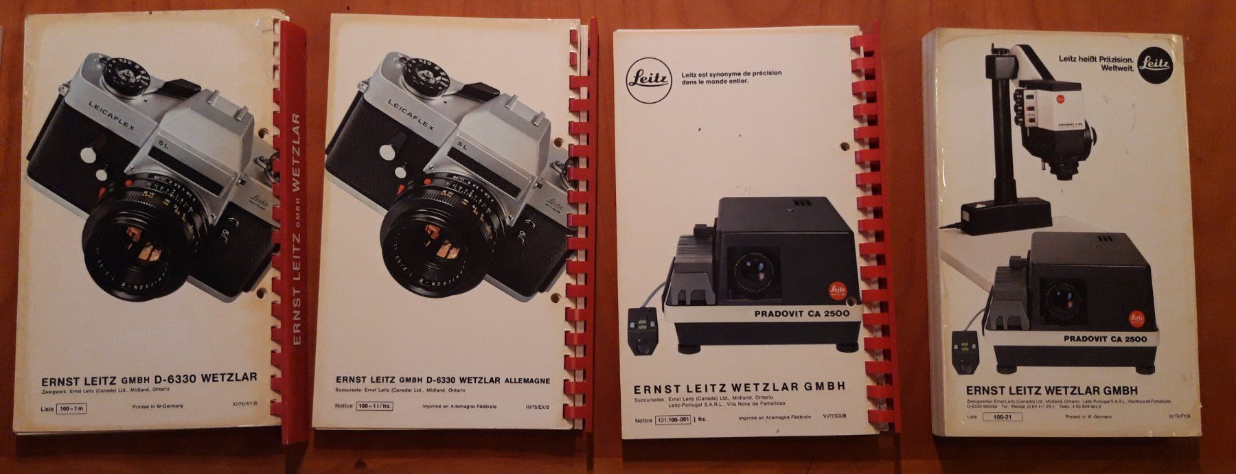 Libri: 9x Leica / Leitz Gesamtkatalog Catalogue General – Usato da Wettingen venduto da brownie14 5