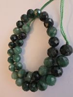 Smaragd (Emerald) facettiert 6mm. Strang
