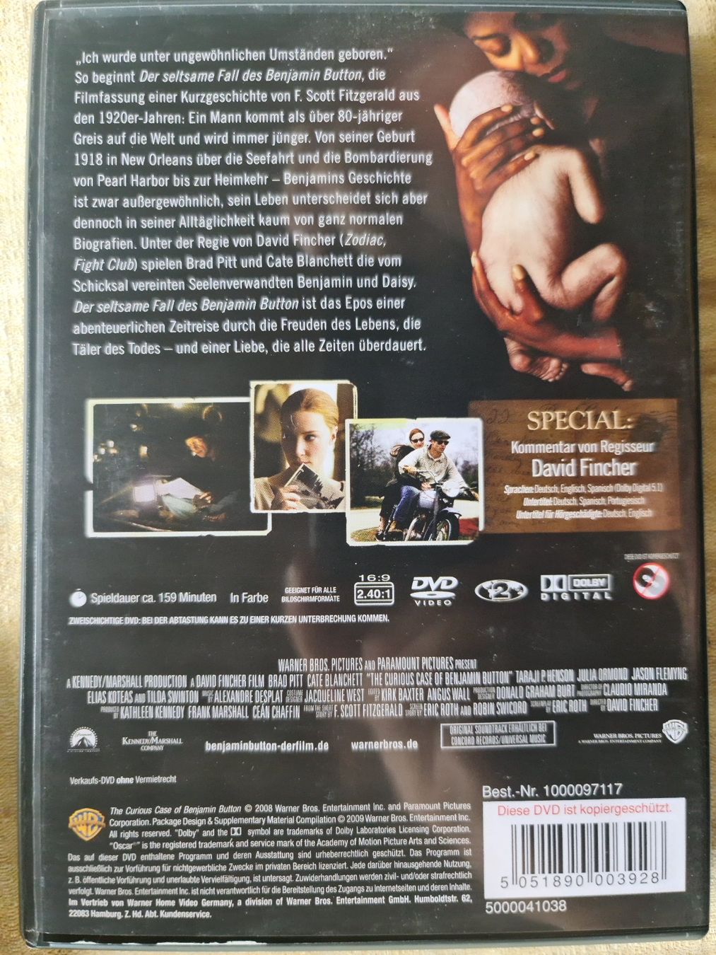 Tutti i DVDs: Der seltsame Fall des Benjamin Button – Usato da Dintikon venduto da Vexi 1