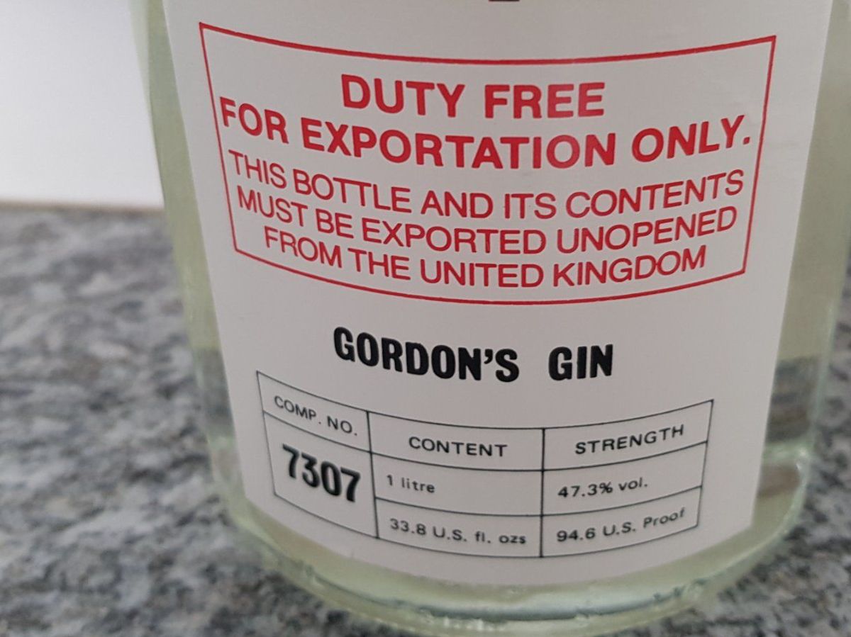 Bevande alcoliche: Vintage "Gordon's Dry Gin" aus den 1990er Jahren – Nuovo e nell'imballaggio originale da Näfels venduto da SuEdHe 5