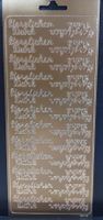 Sticker "Herzlichen Dank" in Gold / Neupreis Fr. 2.40