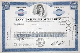 Lanvin-Charles of Ritz, Inc. - 1967