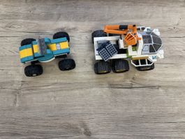 2 Lego Fahrzeuge Set Rover und Truck guter Zustand