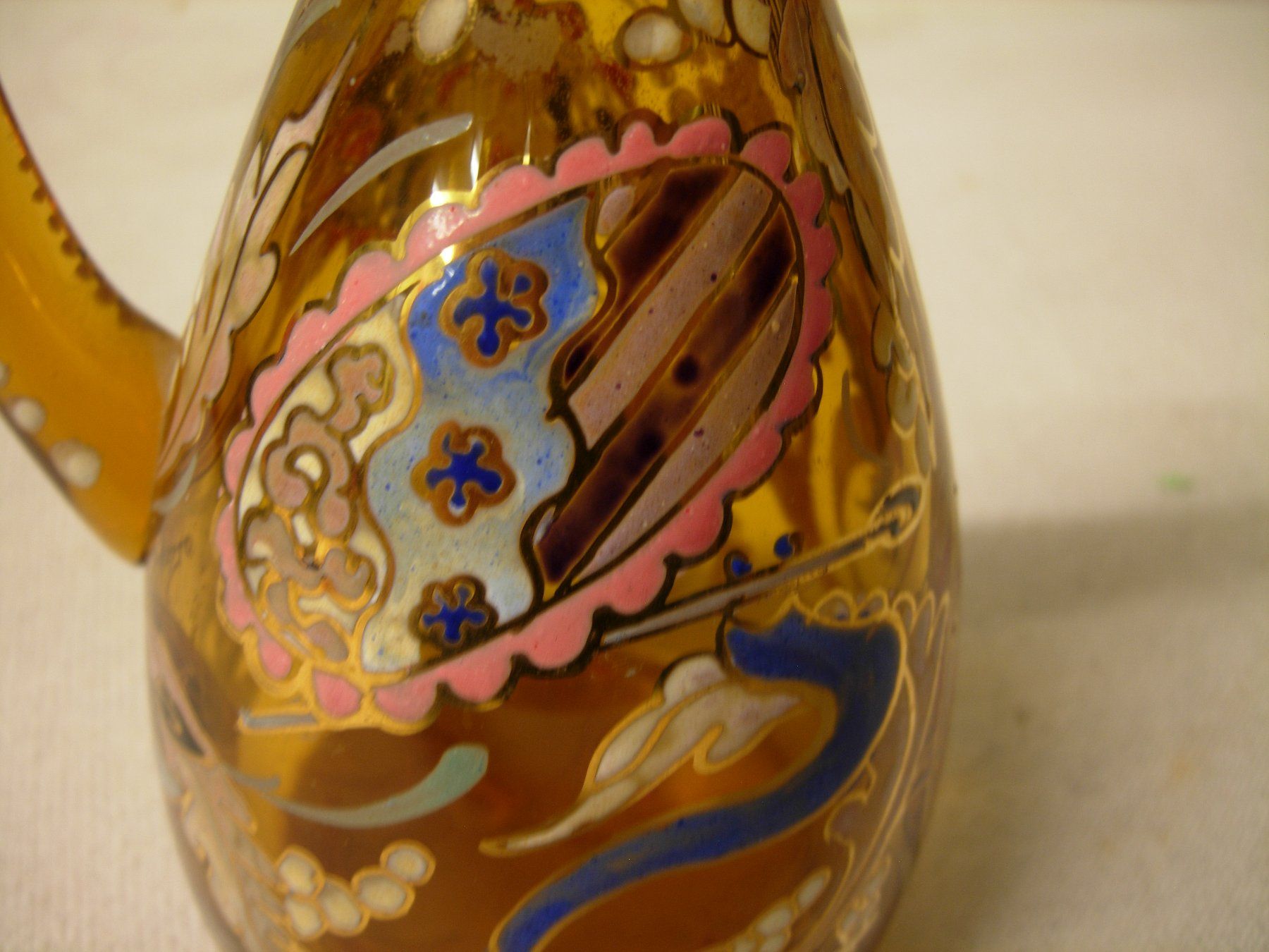 Moser Caraffe: Art Deco emallierte Karaffe 1 H.20 Jhdt. – Usato da Luzern venduto da Lucernauno 2