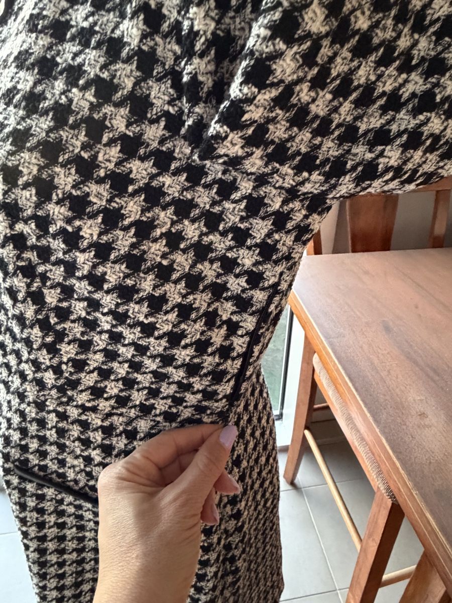 Morgan Vestiti: Morgan Houndstooth Dress, Size 42, Style! – Usato da Nyon venduto da Deb_D39 2