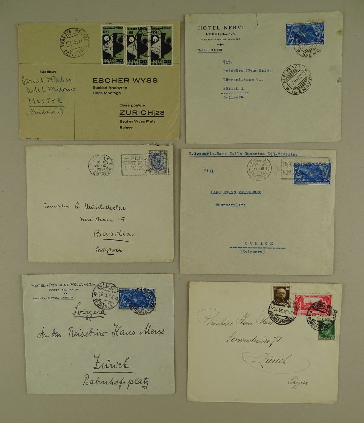 Alle Briefmarken: ITALIEN, 37 ÄLTERE BRIEFE/KARTEN – Gebraucht aus Grüningen von Kartensammler 4