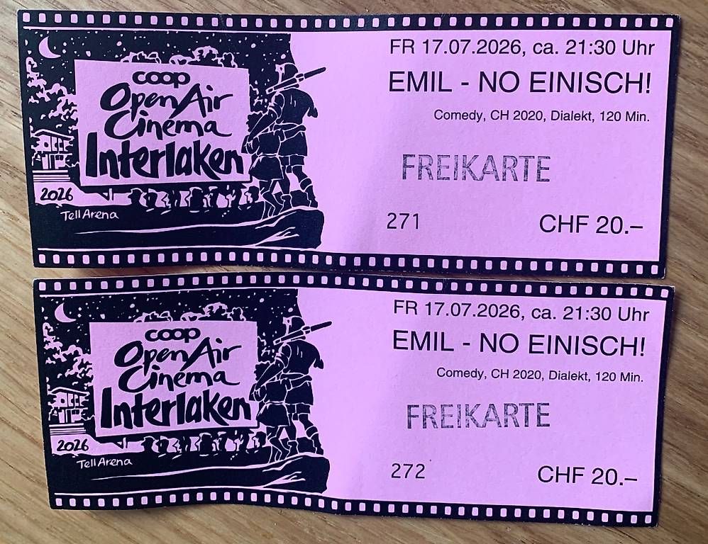 Biglietti: 2 Gratistickets – Usato da Beatenberg venduto da neu_tkf8