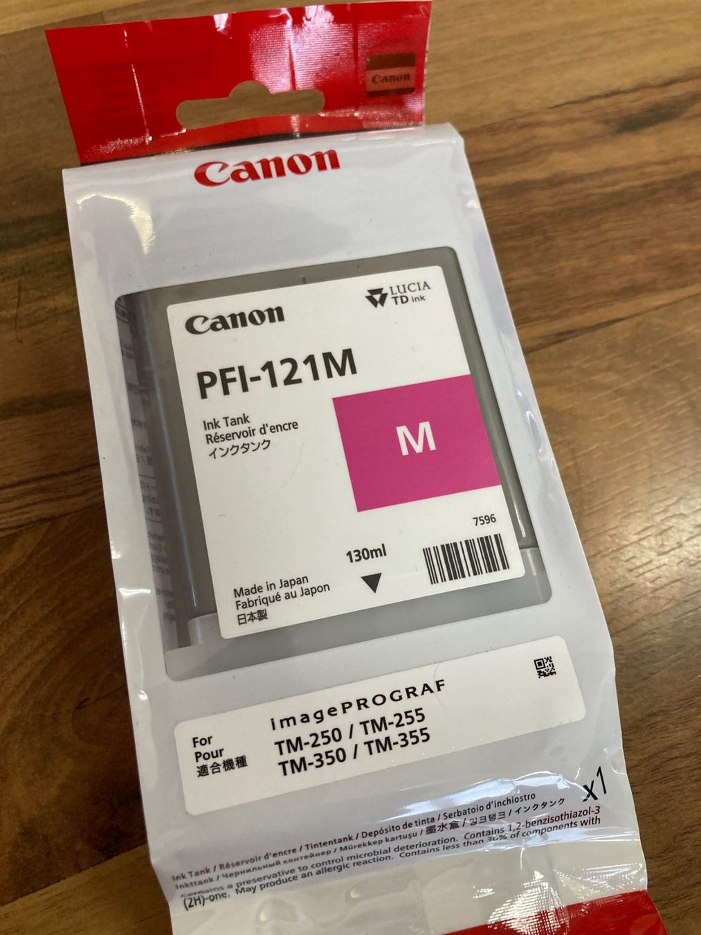 Canon Cartucce per stampanti & toner: Tintenpatrone Canon PFI-121M Original – Nuovo e nell'imballaggio originale da Schötz venduto da Jekyll666