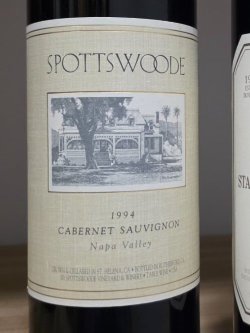 Wein: Spottswoode Cabernet Sauvignon 1994 – Neu und originalverpackt aus Steinmaur von Mediascan