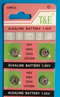 NEUE  4 Stück Alk. Knopfbatterien AG2 / V396 / LR726A, CX59
