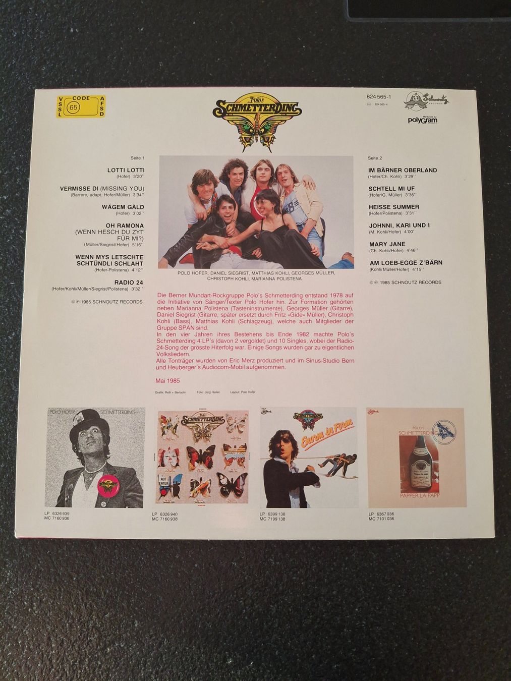 Schallplatten: Polo's Schmetterding LP - 12 Schmetter-Hits - . – Gebraucht aus Horriwil von TOKYONIGHTS 2