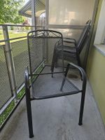 Gartensessel Metall mit Auflagen 4 Stk. gebraucht