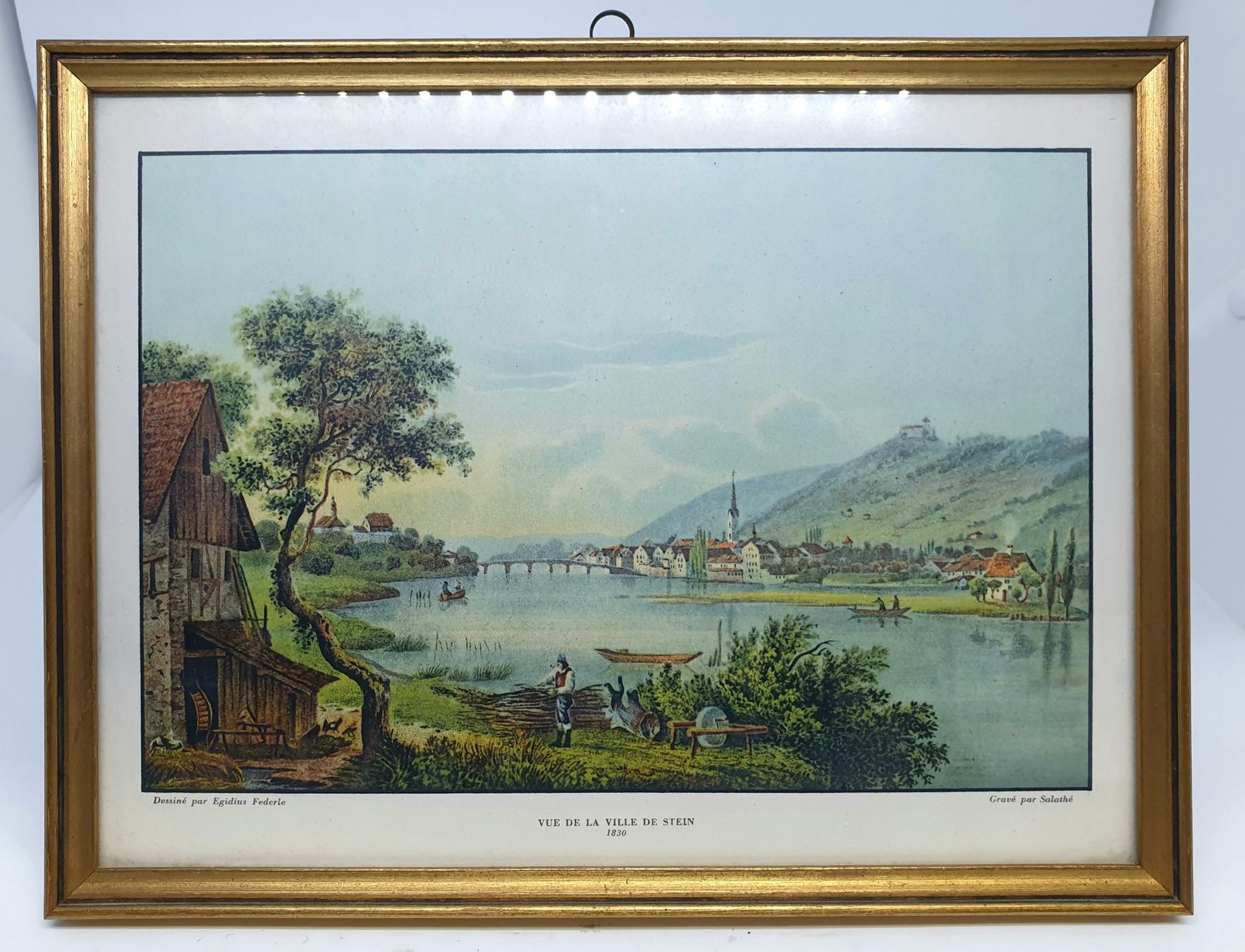 Grafica & Litografie: 4 Aquatinta Farb Drucke Kunstdrucke Lithos Stiche – Usato da Tüscherz-Alfermée venduto da Newpad 1