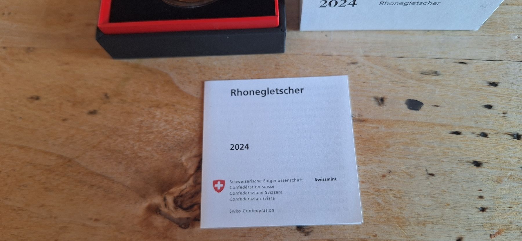Tutti le monete: Pièce Rhonegletscher 2024-   10fr – Nuovo e nell'imballaggio originale da Le Sentier venduto da Loorenz 1