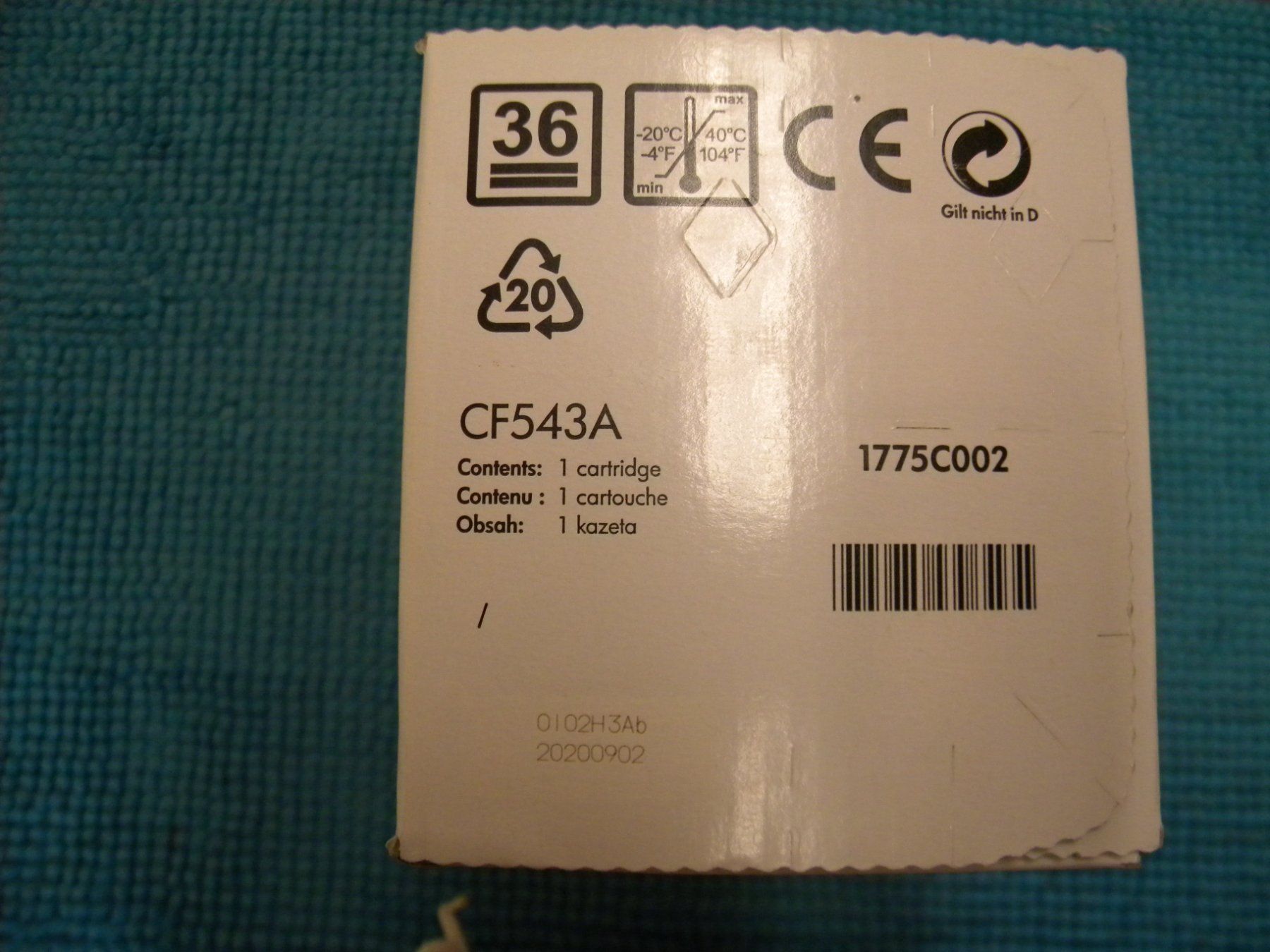 Hewlett Packard Cartucce per stampanti & toner: CF543A  203A – Nuovo e nell'imballaggio originale da Bühler venduto da Wini100 2