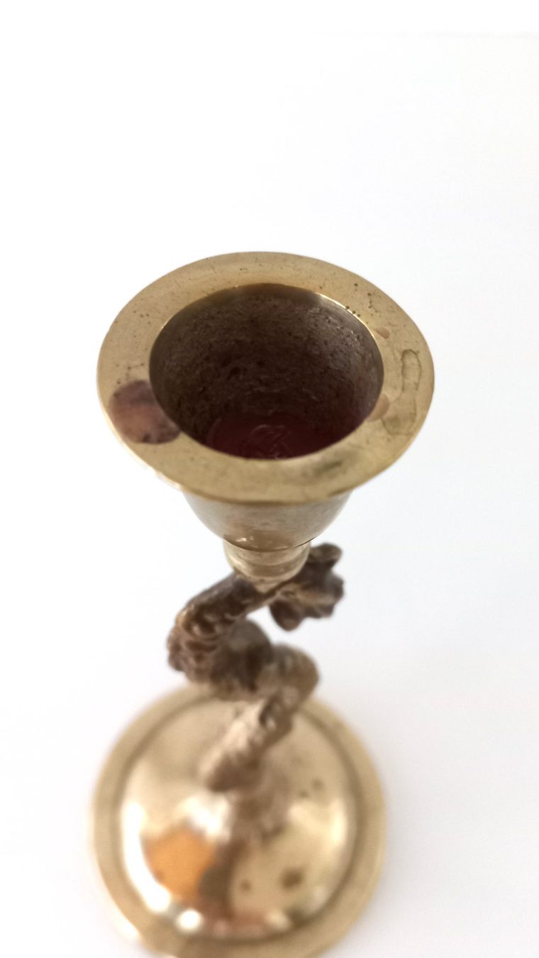 Kerzenständer: Vintage Messing Kerzenständer, Korea – Gebraucht aus Bévilard von Orscha 1