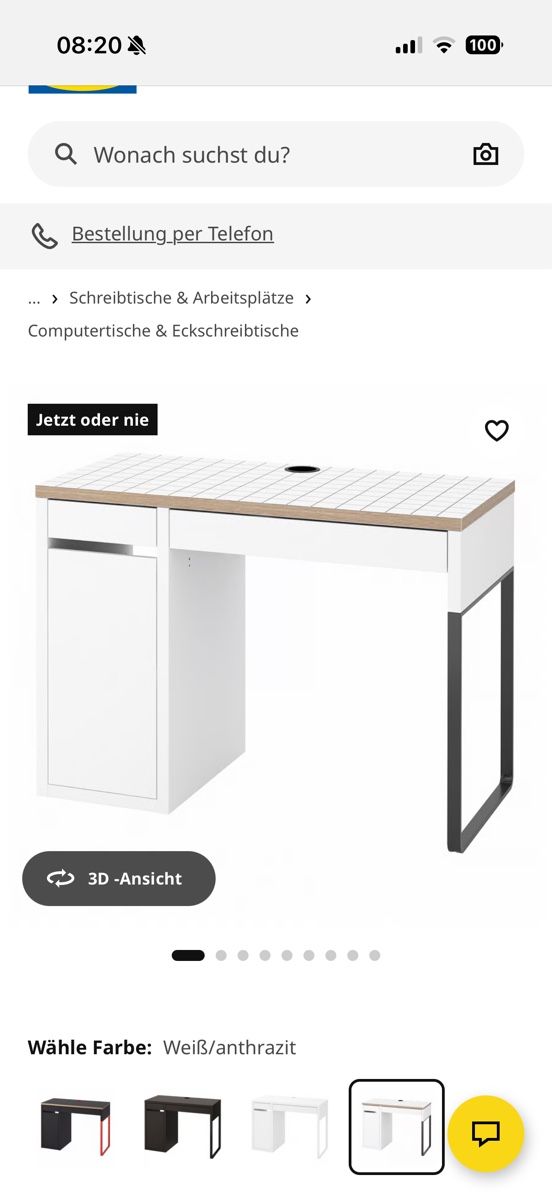 Bureaux: Schreibtisch Computertisch weiss – D'occasion à Malters par Marina87