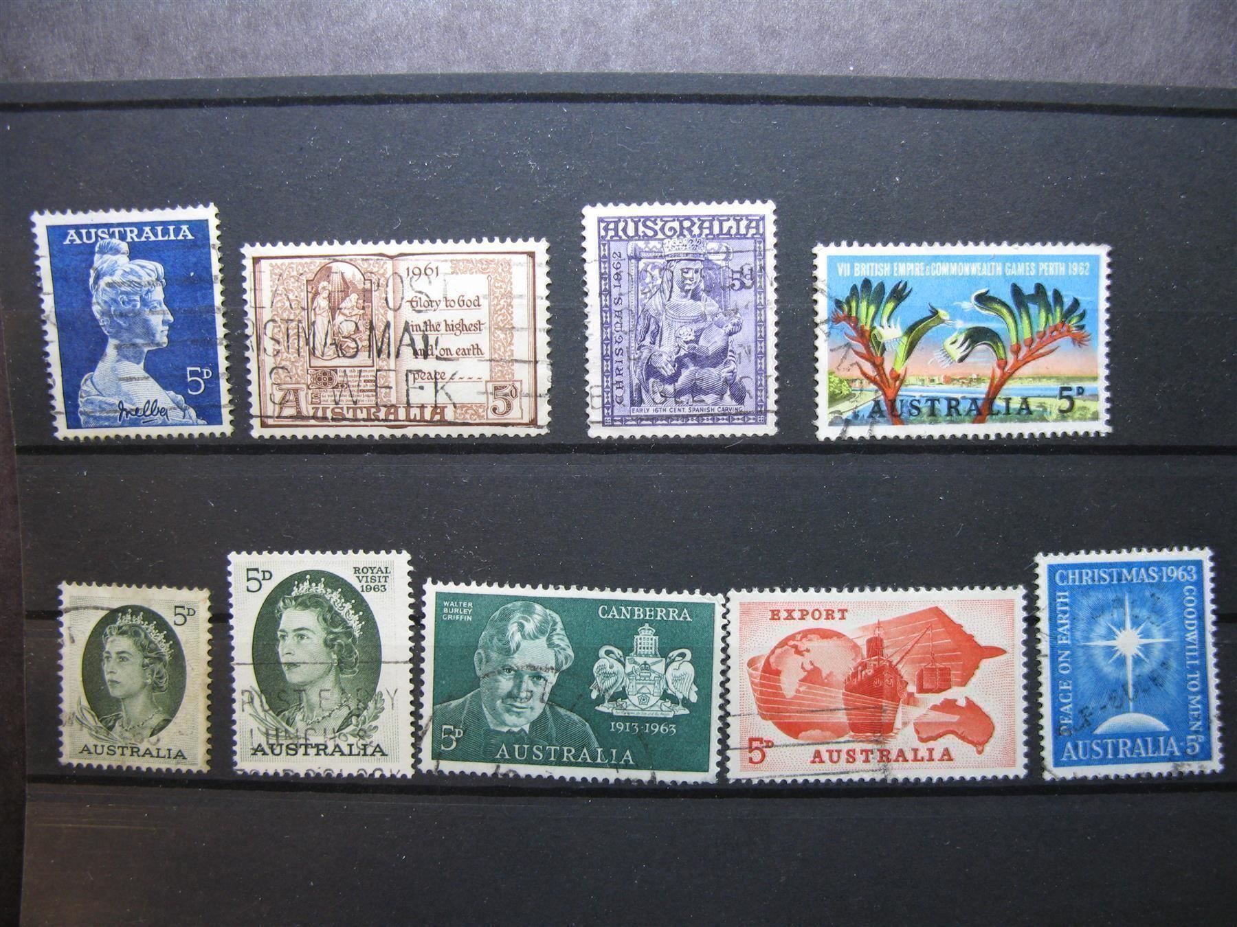 Tutti i francobolli: Australia 1961/63 gestempelt – Usato da Wil SG venduto da fva01