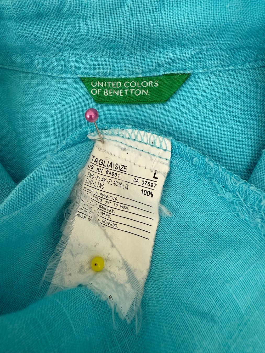 Benetton Top: Benetton - Top - L - Lin – Usato da Sion venduto da accroshoes 5