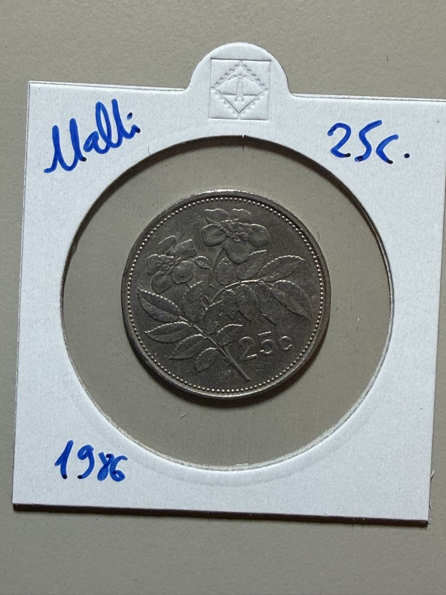 Tutti le monete: Malte - 25 cents - 1986 - Luzzu – Usato da Payerne venduto da Mike1682