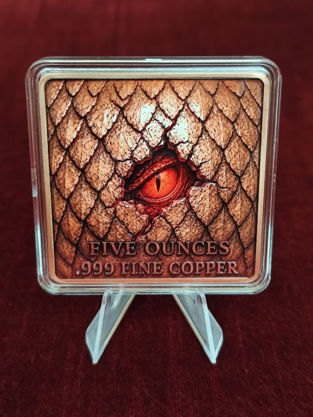 Alle Münzen: 5 OZ Kupferbarren Feuerdrache  – Neu und originalverpackt aus Diepoldsau von Unique-Coins 2