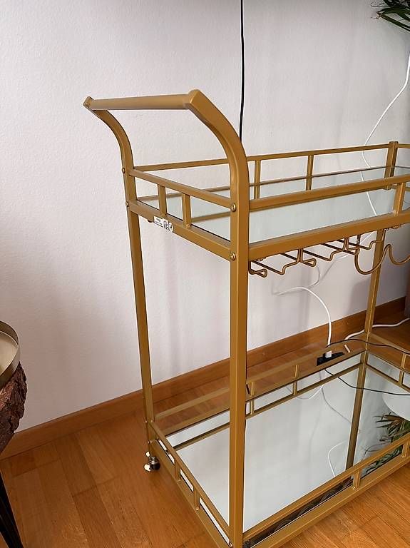 Carrelli di servizio: Servierwagen VASAGLE, Gold mit Glasplatten – Usato da Kriens venduto da ale_s8c8 4
