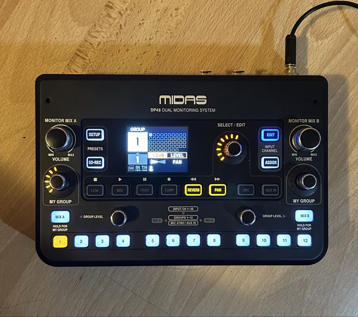 Midas Console di mixaggio: MIDAS DP48 mit Ständer – Usato da granges paccot venduto da RMBS