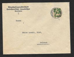 Solothurn illustr. Brief Bürgschaftsgenossensch. 30.10.1927