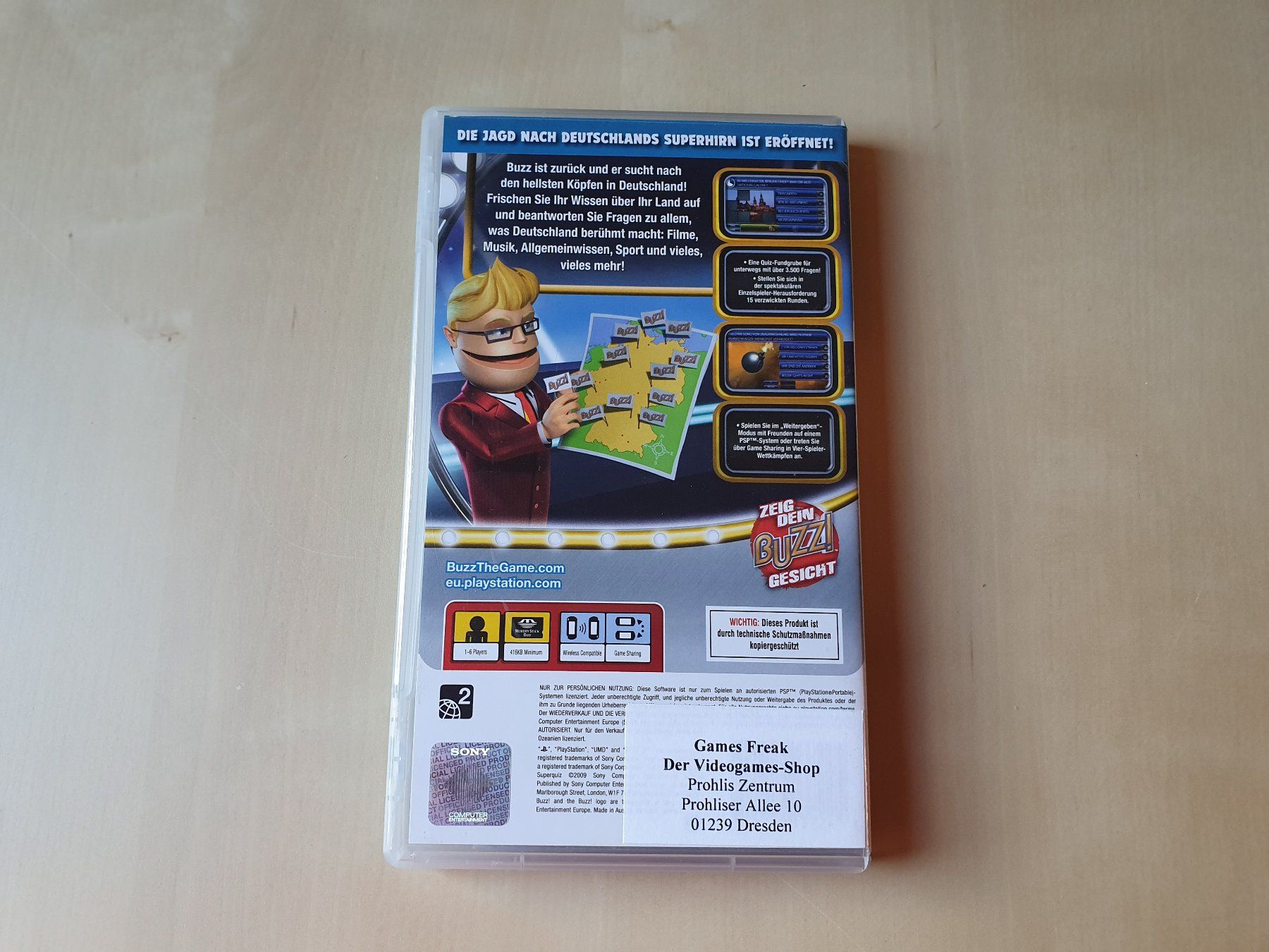 Sony Giochi: Buzz Deutschlands super Quiz – Usato da Stansstad venduto da collectorsshop 1