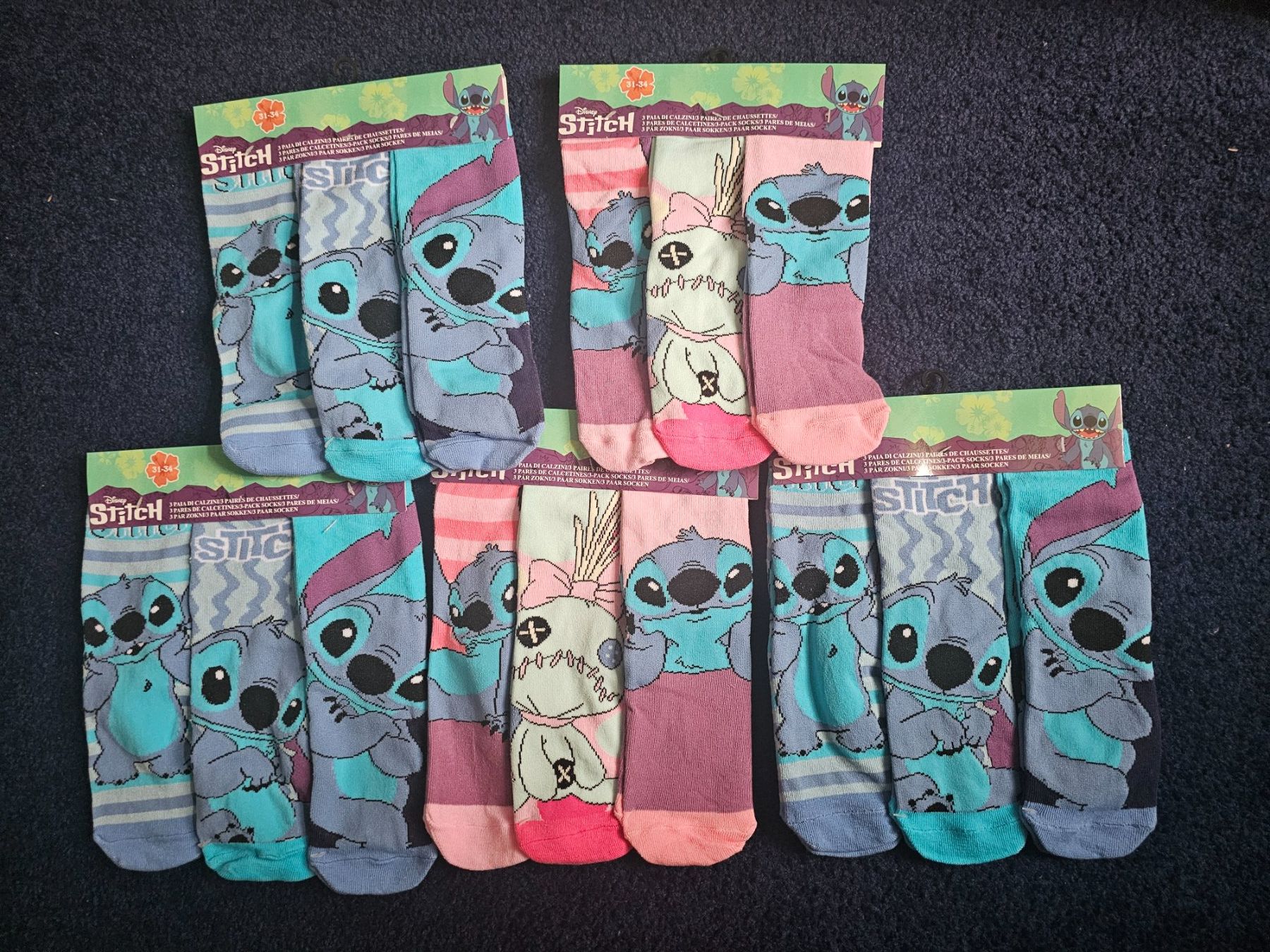 Disney Calze per bambini: Stitch Socken - Grösse 31-34 – Nuovo (secondo la descrizione) da Balterswil venduto da Dikdik1992