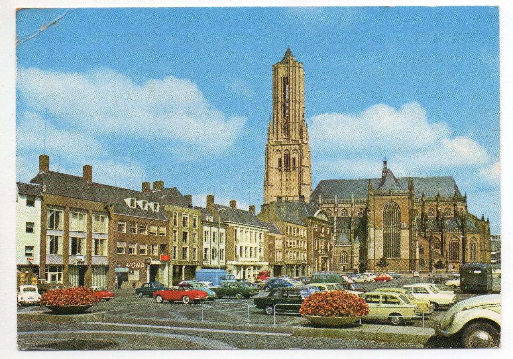 Ansichtskarten: ARNHEM Grote Markt - Auto, VW-Käfer, VW-Bus – Gebraucht aus Jona von philajona