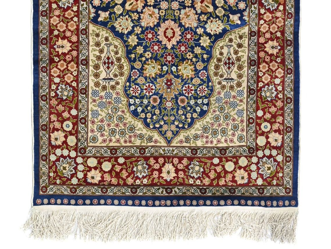 Tappeti: Hereke signed silk carpet, Turkey, 20th c – Usato da Apples venduto da the_7jtf 2