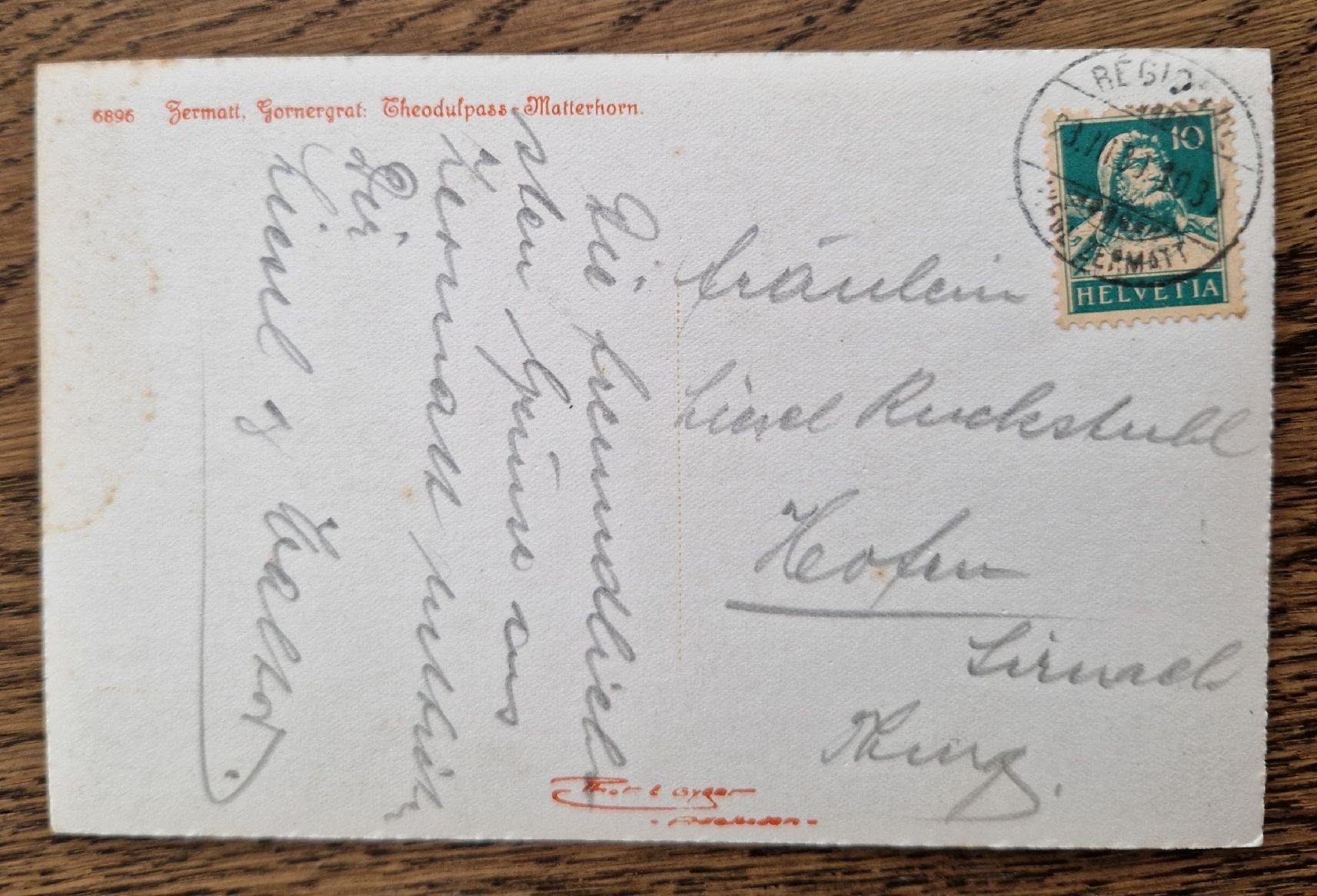 Ansichtskarten: Theodulgletscher 1930 – Gebraucht aus Ebikon von Donar50 1