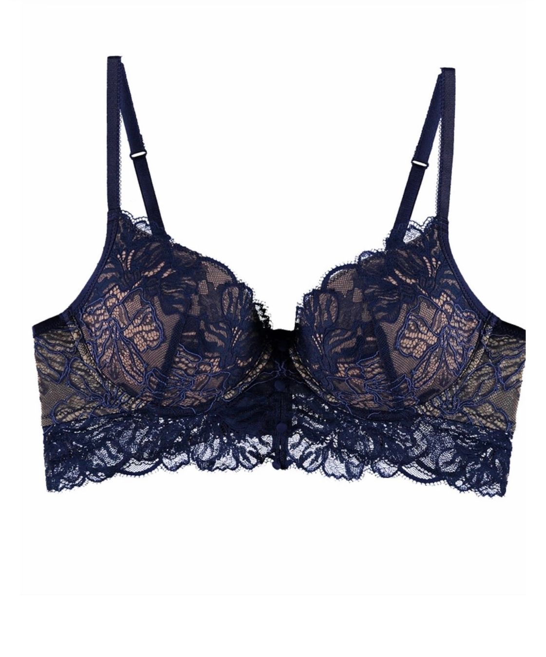 Beldona Altra biancheria intima: Beldona blauer Spitzen BH, Grösse 75F – Nuovo (secondo la descrizione) da Regensdorf venduto da secondchancefashion