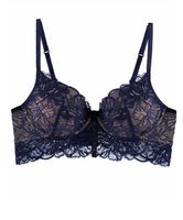 Beldona blauer Spitzen BH, Grösse 75F