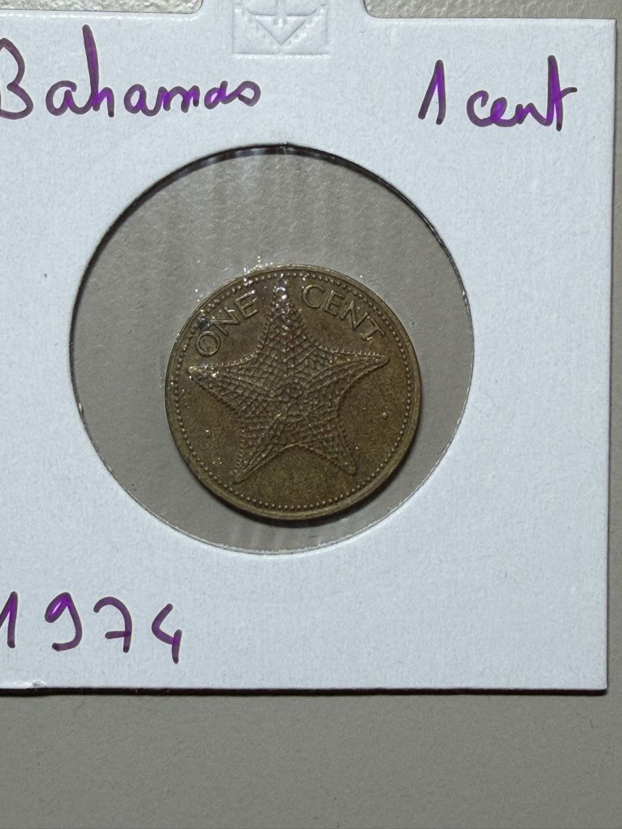 Alle Münzen: Bahamas - 1 cent - 1974 – Gebraucht aus Payerne von Mike1682