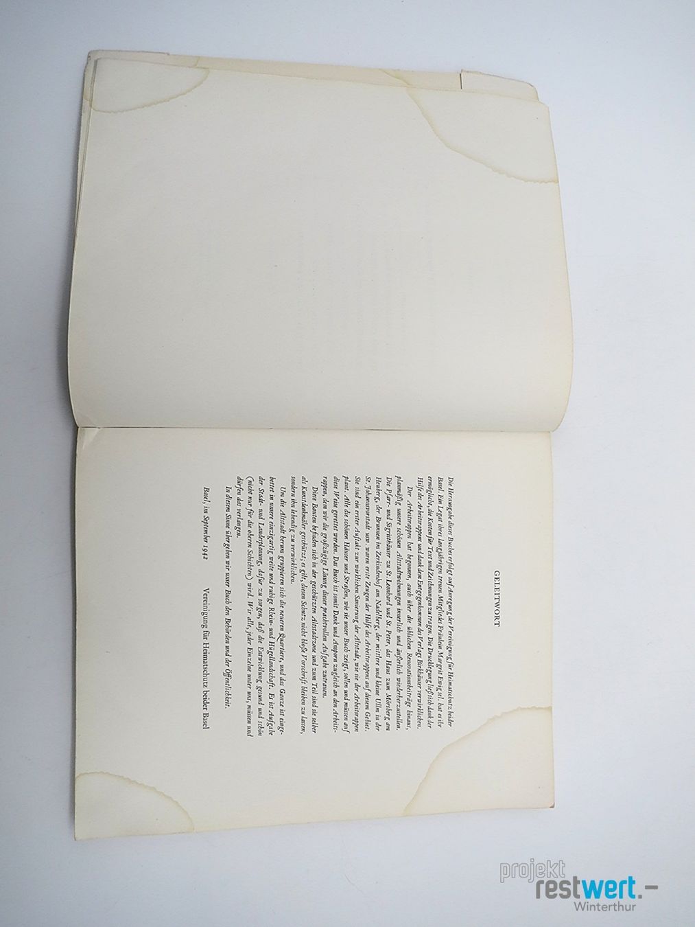 Livres: PAUL BURCKHARDT / Basler Stadtbilder – D'occasion à Winterthur par Restwert_Winterthur 2