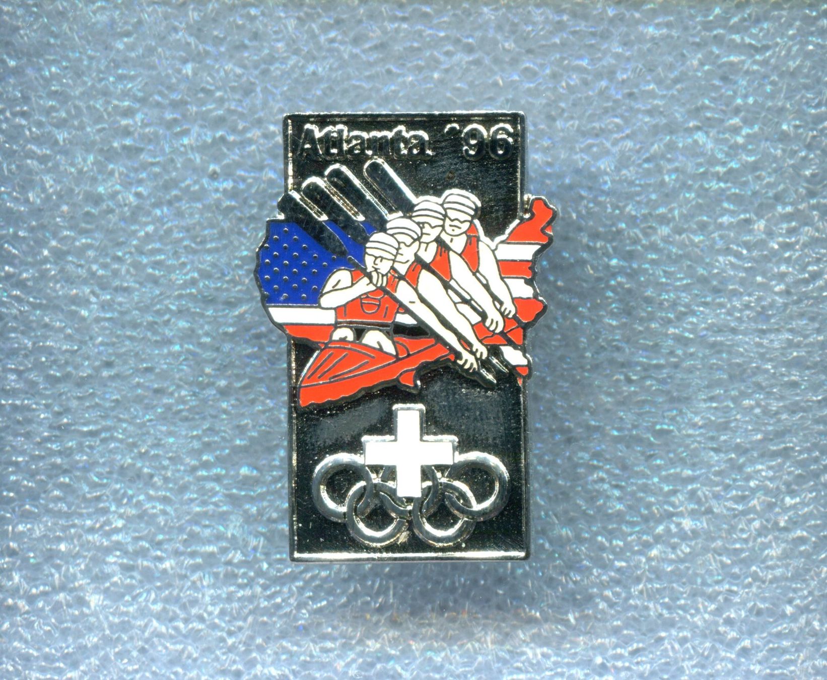 Placchette & Badge: Olympiade Atlanta '96  KAJAK – Usato da Winterthur venduto da Sammleroase