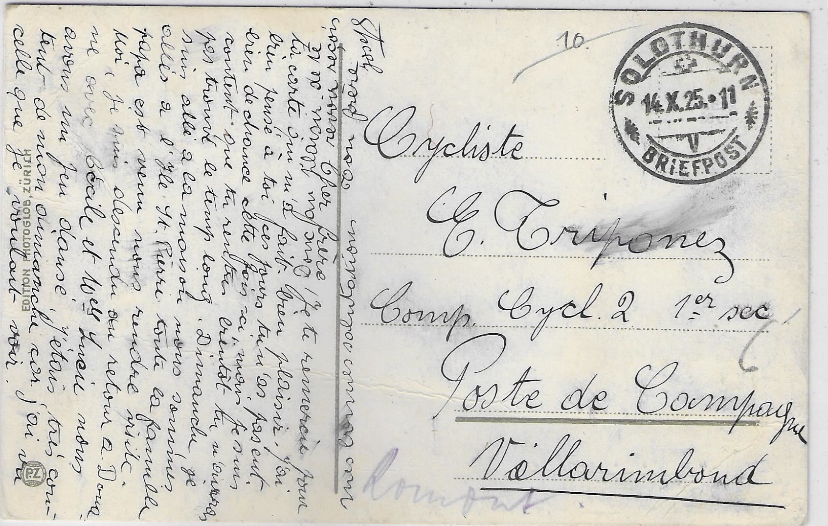 Cartoline postali: Solothurn - Lorettokapelle - Litho – Usato da Ettingen venduto da Kartenplanet 1